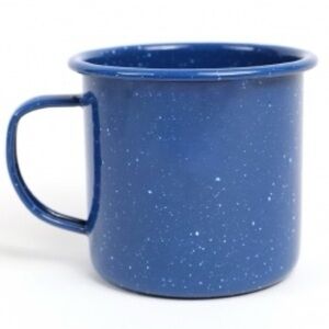 Blue Specked Enamelware Mug